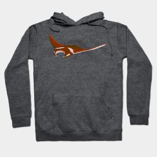 Red manta ray Hoodie